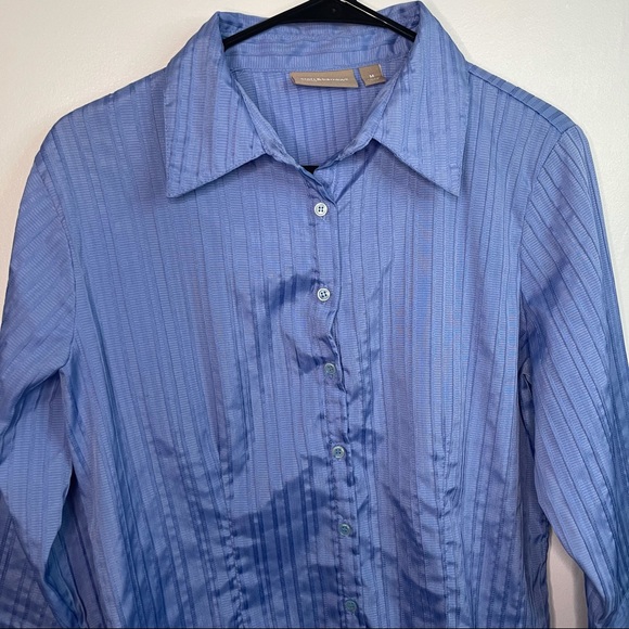Blue Croft & Barrow Button Down Blouse - Picture 2 of 7